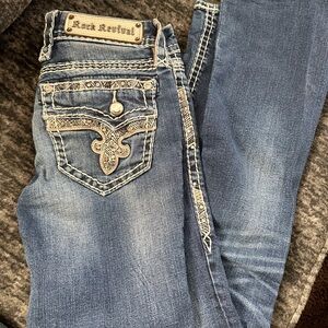 Rock Revival Dark Blue Boot Cut Jeans